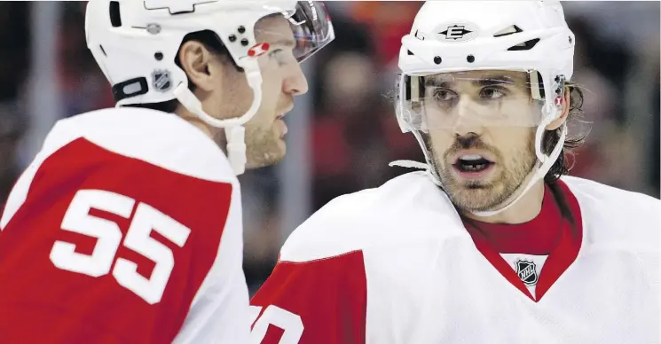  ?? JEAN LEVAC ?? Niklas Kronwall and Henrik Zetterberg, who were on the Detroit Red Wings’ last Stanley Cup-winning team in 2008, are getting close to announcing their retirement­s.