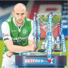  ??  ?? Hibernian skipper David Gray is confident for the semi.