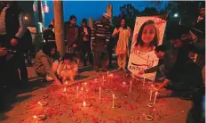  ?? AP ?? Well-wishers light candles to protest the rape and murder of seven-year-old Zainab Ansari in Kasur, in this file picture. The city has a high number of child abuse cases.