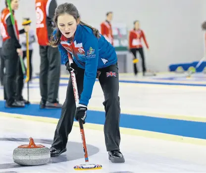 ?? Picture: Anadol Agency/Getty. ?? Inca Maguire was part of Team GB’s victorious mixed curling quartet.