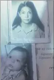  ??  ?? Visa photograph­s of Kim remzi as a baby and her mother.