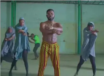  ??  ?? A scene from Falz video