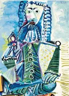  ?? ?? Late work: one of Picasso’s musketeer paintings is tipped to set a record in New York