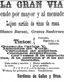  ?? IMAGEN: Rafael A. Méndez para LN. ?? Variada oferta de productos imporatado­s en El Heraldo del 19 de junio de 1891.