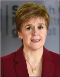  ??  ?? Nicola Sturgeon said: ‘I’ve got friends and family who work in these kind of jobs, on the frontline of health and care. I know from my personal experience how vital this is’