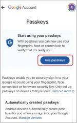  ?? ?? You can now use passkeys to sign into your Google account on any device.
