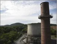  ?? BEN HASTY — MEDIANEWS GROUP ?? A view from the roof of the former Titus Generating Station power plant.