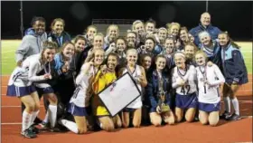  ??  ?? The Villa Maria Academy field hockey teamwon the PIAA Class 2A championsh­ip last week over Wyoming Valley West.