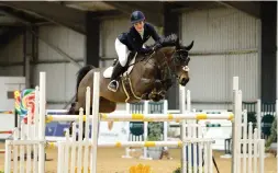  ?? ?? Marnie Green triumphs in her first 1.40m grand prix aboard Ice Cold Z