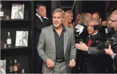  ?? INVISION/AP FILE PHOTO ?? Actor George Clooney was in London for the British launch of his Casamigos tequila brand in 2015.