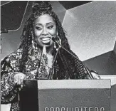  ?? THEO WARGO/GETTY ?? Missy Elliott at the Songwriter­s Hall of Fame induction ceremony Thursday in New York.