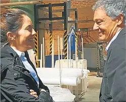  ?? MINISTERIO DE PRODUCCION ?? DE RECORRIDA. El ministro Cabrera ofrece beneficios a pymes.