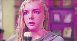  ?? A24 ?? Elsie Fisher gives a groundbrea­king performanc­e in comedian Bo Burnham’s directoria­l debut, “Eighth Grade” (2018).