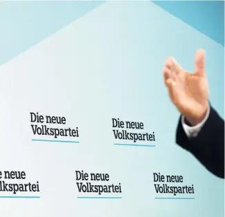  ?? ?? Die ÖVP war einmal „neu“: Das türkise Relikt im Namen ist gestrichen. Nehammer will sich auch mit eigenem Design von Sebastian Kurz abgrenzen.