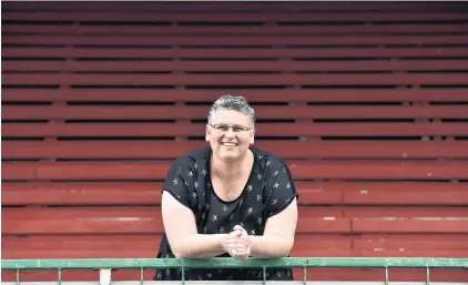  ?? PHOTO: PETER MCINTOSH ?? New face . . . New Forbury Park Trotting Club chief executive Rachel Pullar at the club yesterday.