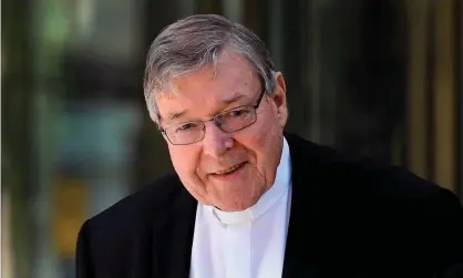  ?? Photograph: William West/AFP via Getty Images ?? More than 20 publicatio­ns face contempt of court charges for allegedly breaking suppressio­n orders over the first trial of Cardinal George Pell.