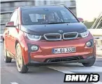  ??  ?? BMW i3