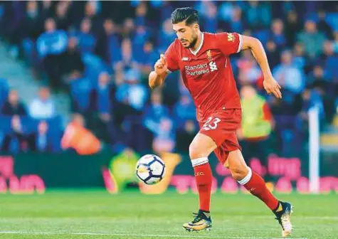  ?? Rex Features ?? Midfielder Emre Can believes Liverpool will have to be hard in the tackles, and try to dominate the game and score the goals by creating chances against a tough Manchester United in today’s Premier League clash.