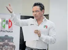 ?? CORTESÍA: COMITÉ PACHUCA ?? Benjamín Rico Moreno, dirigente en Hidalgo