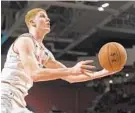  ?? KENNETH K. LAM/BALTIMORE SUN ?? Maryland wing Kevin Huerter decided to sign with an agent and enter the draft.