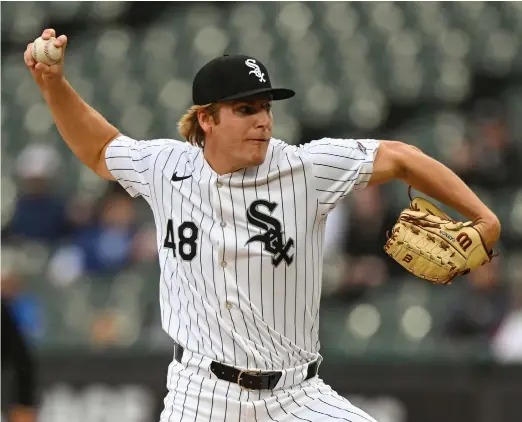  ?? GETTY IMAGES ?? Jonathan Cannon allowed one run and three hits, struck out three and walked one while throwing 54 of 79 pitches for strikes in five innings in his MLB debut.