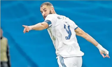  ?? ?? Karim Benzema, durante un partido del Real Madrid.