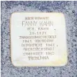  ??  ?? Der erste Aalener Stein wurde in der Oesterlein­straße verlegt. Er soll an die Jüdin Fanny Kahn erinnern.
