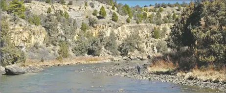  ?? GEOFFREY PLANT/Taos News ?? World class whitewater rafting and record-holding brown trout fishing are just a couple of the river recreation opportunit­ies on tap at Cooper’s El Vado Ranch, located directly below the soon-to-be-replaced El Vado Dam on the Chama River near Tierra Amarilla.