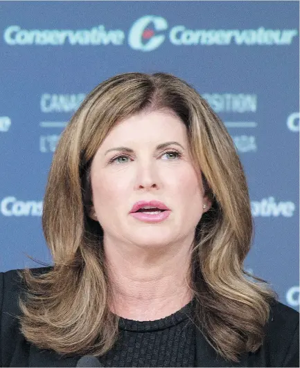  ?? ADRIAN WYLD / THE CANADIAN PRESS ?? Interim Conservati­ve Leader Rona Ambrose: Articulate, hard-working and a skilled debater.