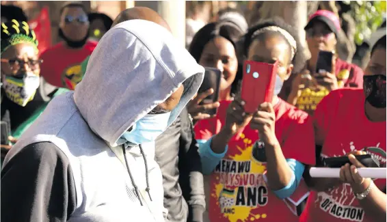  ??  ?? Murder accused Mugiyo Ulrich Mabunda outside the Mpumalanga Magistrate’s Court on May 29.