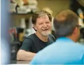  ?? DAVID ZALUBOWSKI/AP 2018 ?? Jack Phillips, a Colorado baker, is seeking to have a state appeals court overturn a ruling last year that he violated the state’s anti-discrimina­tion law.