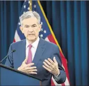  ?? Andrew Caballero-reynolds AFP/Getty Images ?? “THE ECONOMY is doing very well,” Fed Chairman Jerome Powell said at a news conference Wednesday.