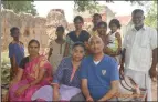  ??  ?? The couple, with family members in Polur. RIGHT: Raj Govender, pictured with his extended family, outside the temple where his late grandparen­ts worshipped, at his ancestral village of Siruvallur.