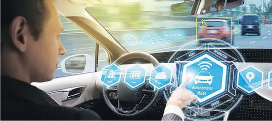  ??  ?? Insurers will need to address important issues as autonomous vehicles become more common on Canada’s roads.