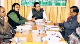  ?? HT FILE PHOTO ?? The Jharkhand State Minority Commission members at a meeting in the state capital.