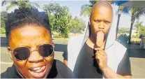  ??  ?? GONE TOO SOON: Joyous Celebratio­n singer Siyasanga Kobese, left, and former YoTV presenter and actor Akhumzi Jezile