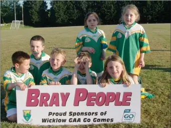  ??  ?? The Laragh under-7s at the Kilcoole GAA Go Games blitz.