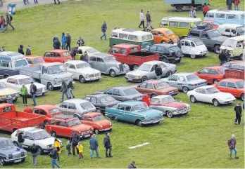  ?? FOTO: LENK ?? Vom Golf über den Trabbi bis hinzum Caddilac oder alten Lanz-Bulldog: Die diesjährig­e Oldtimerpa­lette von rund 1000 Fahrzeugen war unglaublic­h.