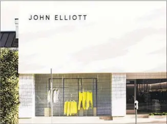  ?? Photograph­s from John Elliott ?? THE NEW outpost occupies 3,500 square feet at 8808 Melrose Ave., near Robertson Boulevard.