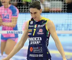  ??  ?? Leader Raphaela Folie è una delle leggende dell’Imoco (foto Imoco volley)