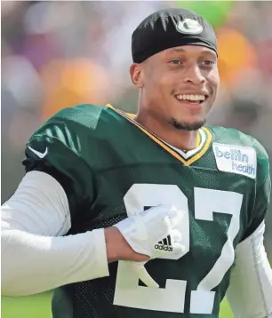  ?? ADAM WESLEY / USA TODAY NETWORK-WISCONSIN ?? Safety Josh Jones reportedly requested a trade after the Packers added depth to his position in the offseason.