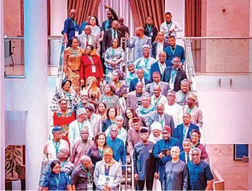  ?? ?? Vice President, Prof. Yemi Osinbajo and other participan­ts at the Presidenti­al Healthcare Reform Committee Retreat in Abuja... yesterday