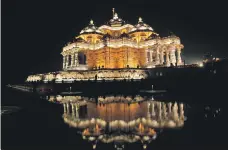 ?? EPA ?? Abu Dhabi’s temple will be modelled on the Swaminaray­an Akshardham in New Delhi, completed in 2005