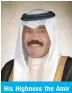  ??  ?? His Highness the Amir Sheikh Nawaf Al-Ahmad Al-Jaber Al-Sabah