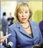 ?? JIM BECKEL /
ASSOCIATED PRESS ?? Oklahoma Gov. Mary Fallin says the state is delaying further executions “until we have complete confidence in the system.”