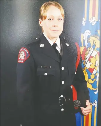  ??  ?? Kim Prodaniuk is a CPS constable who is talking about concerning experience­s she had in the department.