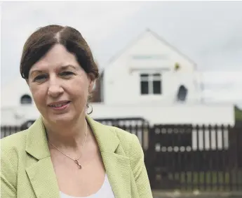  ??  ?? Gillian Gibson, Sunderland Director of Public Health outside of the Burnside Working Mens Club.