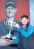  ?? — Reuters ?? England’s Eddie Pepperell celebrates winning the British Masters.