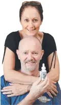  ??  ?? RELIEF: Dianne Ernest with husband Colin who uses legallyapp­roved medicinal cannabis.