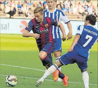  ?? FOTO: EDUARD OMEDES ?? Gerard Deulofeu, el 8 de agosto de 2014, ante el HJK Helsinki Fue su último partido con el Barça